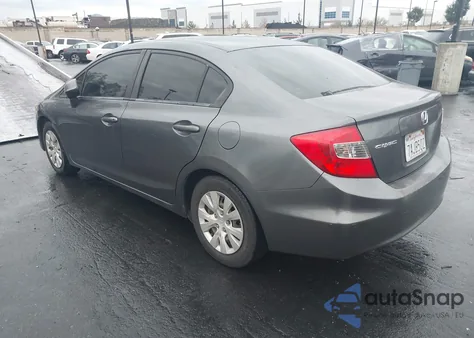 2012 Honda Civic Lx из США, поврежденный, VIN 2HGFB2F55CH304171